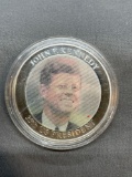 John F Kennedy 35TH President Lenticular Coin Medal