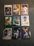 9 Card Lot of SERIAL NUMBERED Sports Cards with Stars & Rookies from Epic Collection