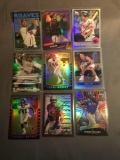 9 Card Lot of PRIZMS and REFRACTORS with Rookies & Stars from Epic Collection