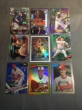 9 Card Lot of PRIZMS and REFRACTORS with Rookies & Stars from Epic Collection