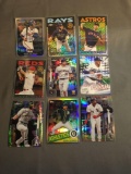 9 Card Lot of PRIZMS and REFRACTORS with Rookies & Stars from Epic Collection