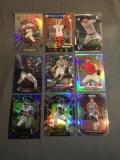 9 Card Lot of PRIZMS and REFRACTORS with Rookies & Stars from Epic Collection