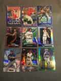 9 Card Lot of PRIZMS and REFRACTORS with Rookies & Stars from Epic Collection