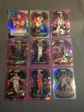 9 Card Lot of PRIZMS and REFRACTORS with Rookies & Stars from Epic Collection