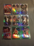 9 Card Lot of PRIZMS and REFRACTORS with Rookies & Stars from Epic Collection