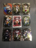 9 Card Lot of FOOTBALL ROOKIE Sports Cards from Mostly Newer Sets - Future Stars and More!