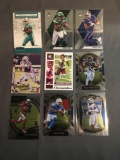 9 Card Lot of FOOTBALL ROOKIE Sports Cards from Mostly Newer Sets - Future Stars and More!