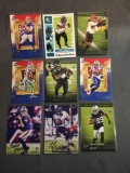 9 Card Lot of FOOTBALL ROOKIE Sports Cards from Mostly Newer Sets - Future Stars and More!