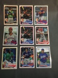 9 Card Lot of BASEBALL ROOKIE Sports Cards from Mostly Newer Sets - Future Stars and More!