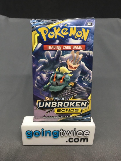 Factory Sealed Pokemon Sun & Moon UNBROKEN BONDS 10 Card Booster Pack