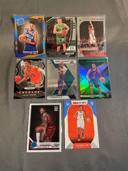 9 Card Lot of BASKETBALL ROOKIE Sports Cards from Mostly Newer Sets - Future Stars and More!