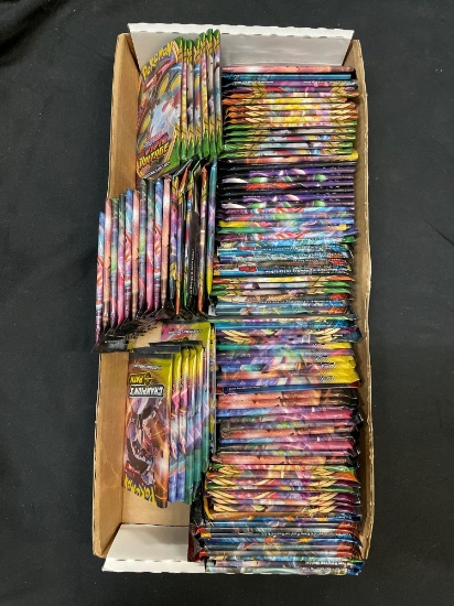 Tray of OPENED Modern Pokemon Cards from Collector