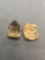 Lot of Two Rough Light Yellow Citrine Gemstones from Brazil