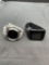 Lot of Two Non-Branded Digital Smart Watches, One Round White & One Rectangular Black