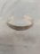 Mom Themed 9.5mm Wide High Polished 3in Diameter Sterling Silver Cuff Bracelet