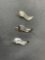 Lot of Three Sterling Silver Locale Themed Pennant Charms