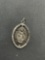 Virgin Mary Themed 20mm Tall 15mm Wide Detailed Sterling Silver Protection Medallion