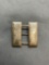 Square 25mm Military Bar Designation Sterling Silver Pin