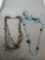 Lot of Two Colorful Hand-Beaded Fashion Necklaces