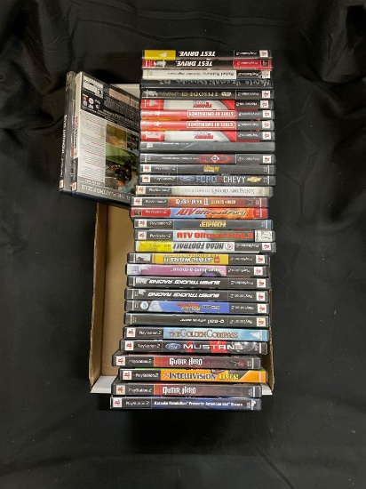 Tray of Playstation PS2 Video Games from Estate Collection