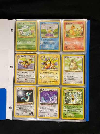 Binder of Vintage Pokemon from Collection