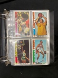 1976-77 Topps Basketball Complete 144 Card Set in Binder from Estate