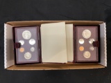 2 Count Lot of United States Prestige Coin Sets from Estate