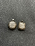 Lot of Two Cupcake Styled Sterling Silver Charms