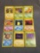 9 Card Lot of Vintage 1ST EDITION Pokemon WOTC Trading Cards from Childhood Collection