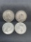 4 Count Lot of Canada 80% Silver Quarters from Estate Collection - 0.600 Ounces Actual Silver Weight