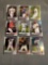 9 Card Lot of BASEBALL ROOKIE Cards from Huge Colletion - Stars, Future Stars and More!