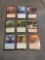 9 Count Lot of MAGIC the Gathering Gold Symbol RARE Cards from Collection