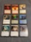 9 Count Lot of MAGIC the Gathering Gold Symbol RARE Cards from Collection