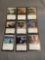 9 Count Lot of MAGIC the Gathering Gold Symbol RARE Cards from Collection