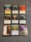 9 Count Lot of MAGIC the Gathering Gold Symbol RARE Cards from Collection