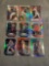 9 Count Lot of PRIZMS & REFRACTORS with ROOKIES & STARS