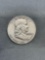 1954-D United States Franklin Silver Half Dollar - 90% Silver Coin from Estate