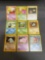 9 Card Lot of Vintage Pokemon 1ST EDITION Trading Cards from Cool Collection