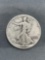 1942 United States Walking Liberty Silver Half Dollar - 90% Silver Coin from Estate Collection