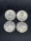 4 Count Lot of Canada 80% Silver Quarters from Estate Collection - 0.600 Ounces Actual Silver Weight