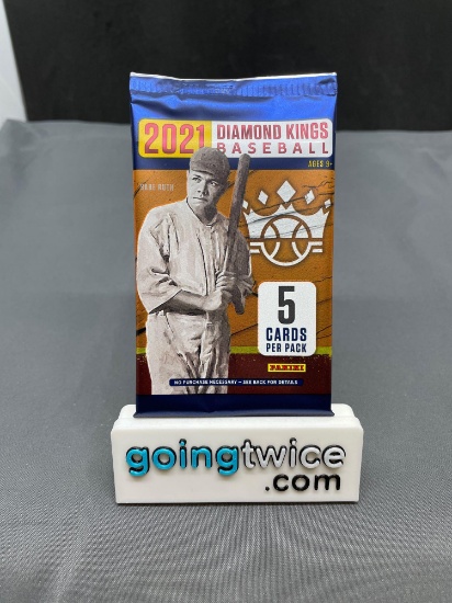 Factory Sealed 2021 DIAMOND KINGS Baseball 5 Card Pack