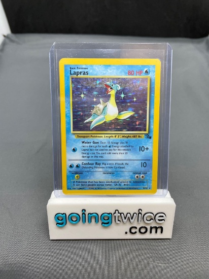 1999 Pokemon Fossil Unlimited #10 LAPRAS Holofoil Rare Trading Card