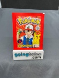 Factory Sealed Vintage 1999 Topps Pokemon 6 Sticker Pack - Rare!