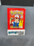 Factory Sealed Vintage 1999 Topps Pokemon 6 Sticker Pack - Rare!