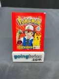 Factory Sealed Vintage 1999 Topps Pokemon 6 Sticker Pack - Rare!