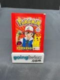 Factory Sealed Vintage 1999 Topps Pokemon 6 Sticker Pack - Rare!