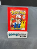 Factory Sealed Vintage 1999 Topps Pokemon 6 Sticker Pack - Rare!