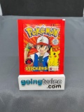 Factory Sealed Vintage 1999 Topps Pokemon 6 Sticker Pack - Rare!