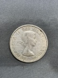 80% Silver Canada Silver Half Dollar Foreign Silver Coin - 0.300 Ounce Actual Silver Weight - RANDOM