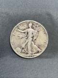 1945 United States Walking Liberty Silver Half Dollar - 90% Silver Coin from Estate